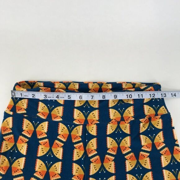 LuLaRoe Butterfly Print Leggings Women's OS / 2-10 Pull-On Mid-Rise Stretch Knit - Picture 6 of 10